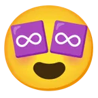 smiling face with heart-eyes + infinity