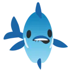 bocca che morde il labbro + pesce