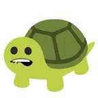 bocca che morde il labbro + tartaruga