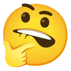 bocca che morde il labbro + faccina concentrata