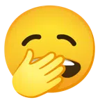 bocca che morde il labbro + faccina che sbadiglia