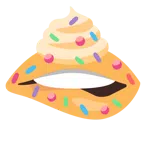 bocca che morde il labbro + cupcake