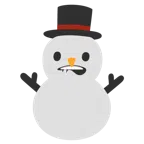 bocca che morde il labbro + pupazzo di neve senza neve