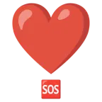 punto esclamativo a cuore + pulsante SOS