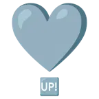 punto esclamativo a cuore + pulsante UP!