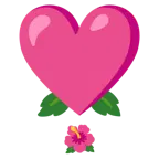 punto esclamativo a cuore + ibisco