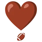 punto esclamativo a cuore + football americano