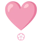 punto esclamativo a cuore + fiore bianco