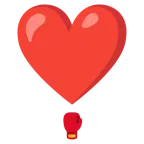punto esclamativo a cuore + guantone da pugilato