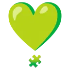 punto esclamativo a cuore + pezzo di puzzle