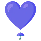 punto esclamativo a cuore + ombrello