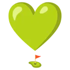punto esclamativo a cuore + bandiera in buca