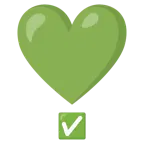 punto esclamativo a cuore + pulsante segno di spunta