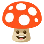fungo + faccina con un gran sorriso