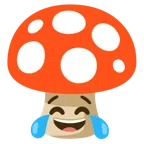 fungo + faccina con lacrime di gioia
