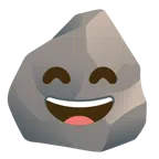 หิน + หน้ายิ้มตายิ้ม และอ้าปาก