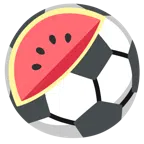 Fußball + Wassermelone