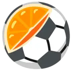 Fußball + Mandarine