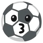 Fußball + küssendes Gesicht