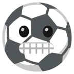 Fußball + Grimassen schneidendes Gesicht