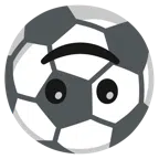 Fußball + umgekehrtes Gesicht