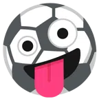 Fußball + irres Gesicht
