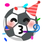 Fußball + Partygesicht