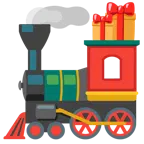 Geschenk + Dampflokomotive