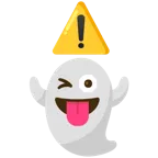 fantasma + simbolo di avviso