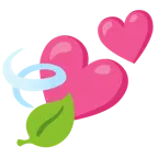 due cuori + foglia al vento