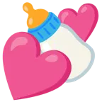 due cuori + biberon