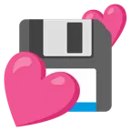 due cuori + floppy disc