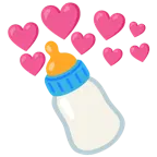 cuore con freccia + biberon