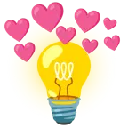 cuore con freccia + lampadina