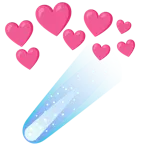 cuore con freccia + cometa