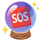 crystal ball + SOS button