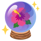 crystal ball + hibiscus