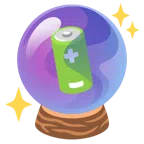crystal ball + battery