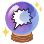 crystal ball + right anger bubble
