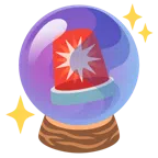 crystal ball + police car light