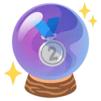 crystal ball + 2nd place medal