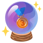crystal ball + 3rd place medal