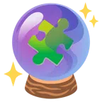 crystal ball + puzzle piece