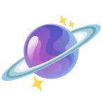 crystal ball + ringed planet