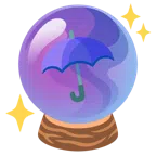 crystal ball + umbrella