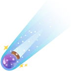 crystal ball + comet