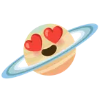 smiling face with heart-eyes + ringed planet
