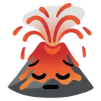 faccina pensierosa + vulcano