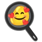 smiling face with hearts + cooking