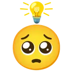 faccina supplichevole + lampadina